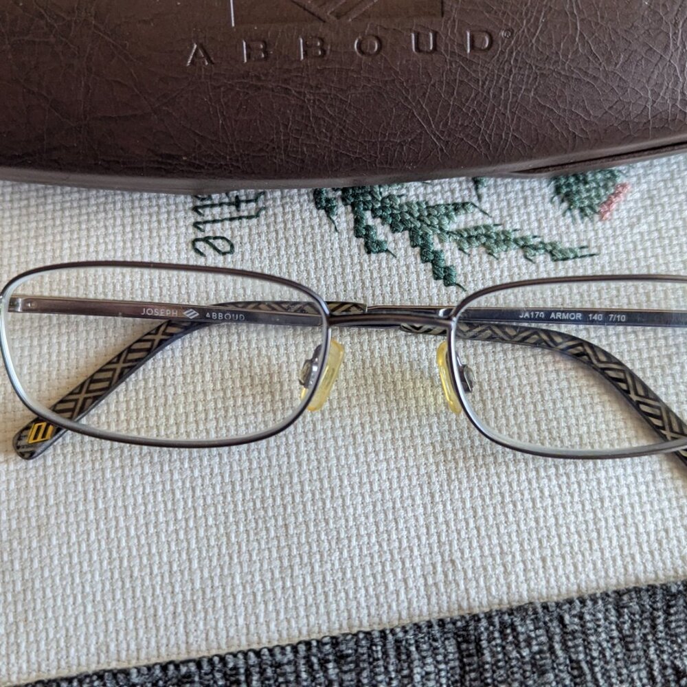 Joseph Abboud Ja170 Gray Rectangular Glasses Fram… - image 2